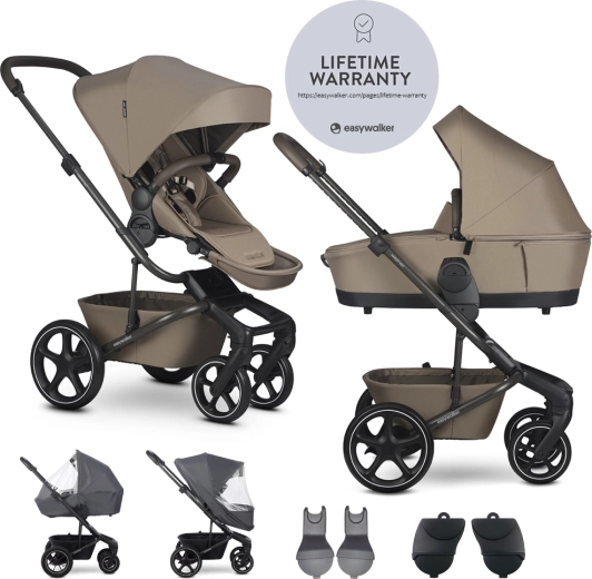Easywalker set XL poussette combinée Harvey NXT avec accessoires – Mocha Brown