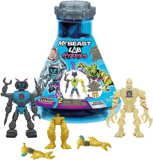 MrBeast Lab Hybrids Multipack – figurine d’action 2 en 1 mixable