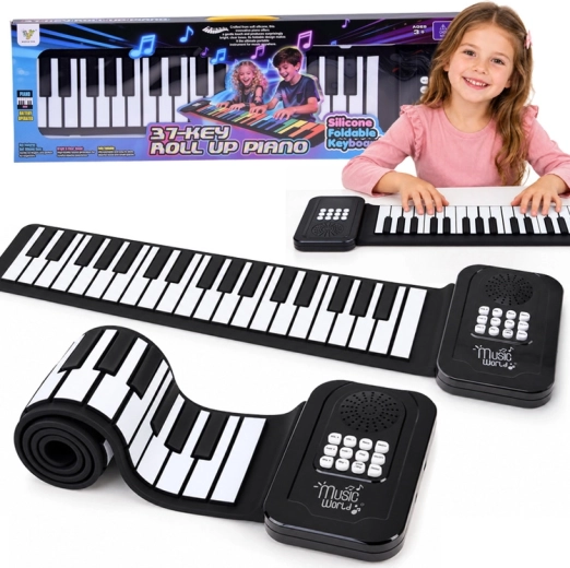 Piano électronique enroulable pour enfants avec 37 touches