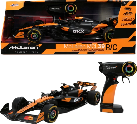 Voiture de course McLaren MCL39 Formula 1 radiocommandée à l'échelle 1:16