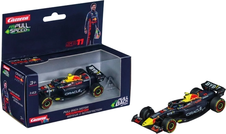 Modèle de voiture Carrera Red Bull Sergio Pérez 1:43 avec propulsion à rétrofriction