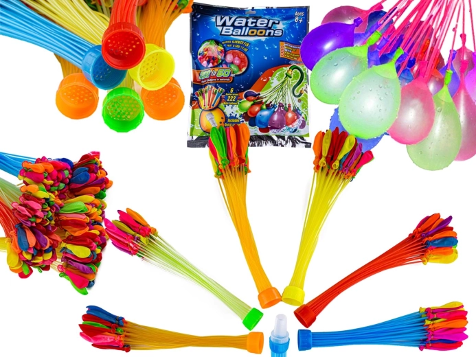 Ballons d’eau auto-obturants pour remplissage rapide – 222 pcs