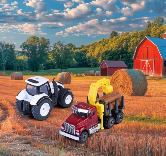 Différentes variantes de machines agricoles