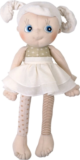 Rubens Barn EcoBuds daisy, première poupée douce en coton bio 35 cm