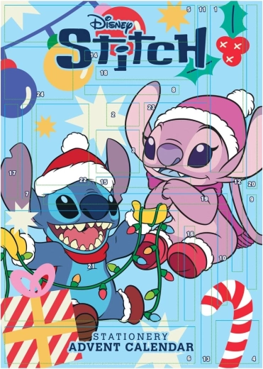 Calendrier de l'Avent en papier Lilo et Stitch