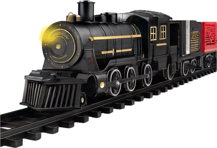 Locomotive à vapeur lumineuse avec finitions détaillées