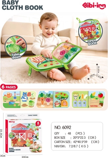 Livre sensoriel pour les tout-petits – Ferme