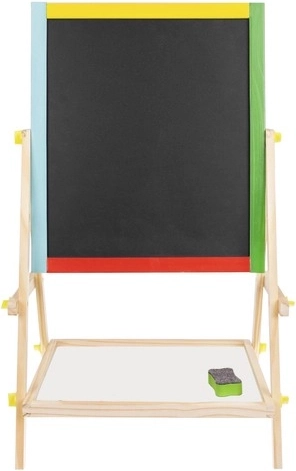 Tableau double face 2-en-1 pour craies et feutres