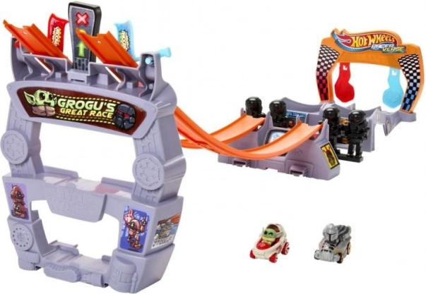 Hot Wheels RacerVerse Star Wars La Grande Course de Grogu circuit de course