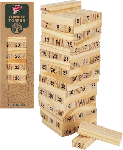 Tour en bois – jeu de société pour enfants et adultes