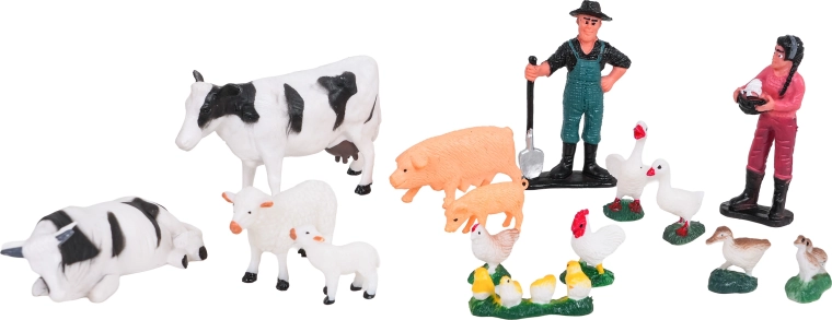 De nombreux animaux et accessoires