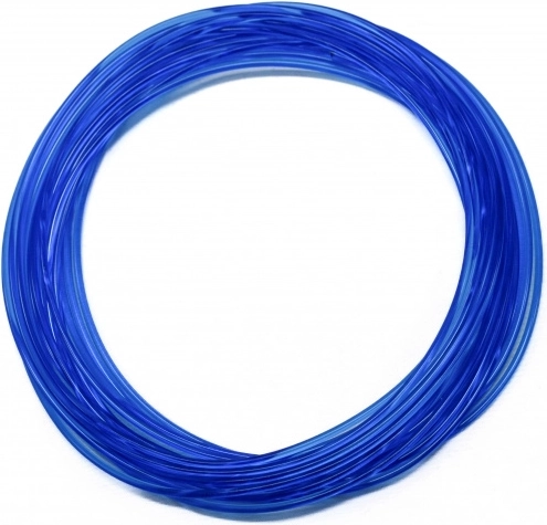 Filament PLA bleu transparent 5 m