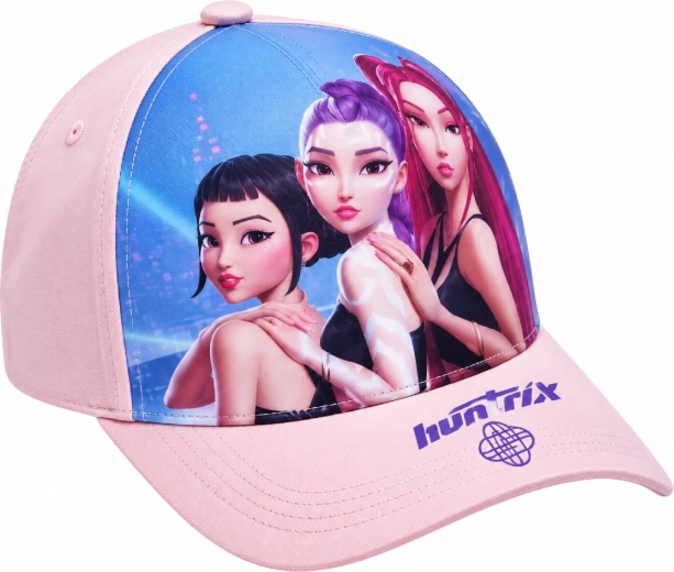 Casquette enfant K-Pop Demon Hunters HUNTR/X violette et noire