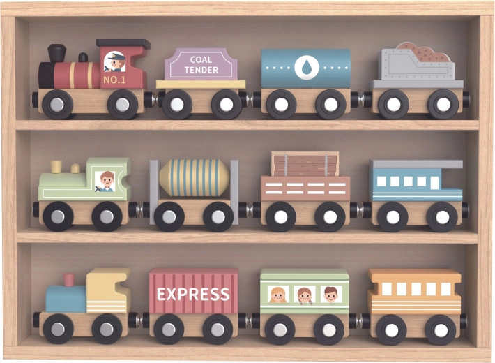 Tooky Toy Trains en Bois avec Aimants