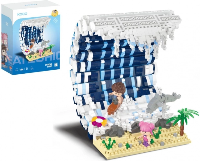 Jeu de construction KOCO Vague de surf – sport extrême 1471 pièces