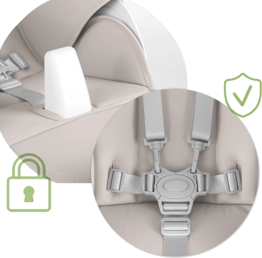 Sécurité avant tout : harnais 5 points et structure stable
