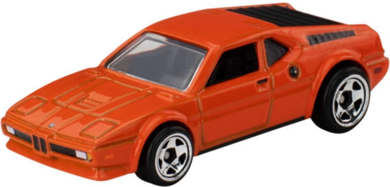Hot Wheels voiture argentée BMW M1 – modèle de collection orange