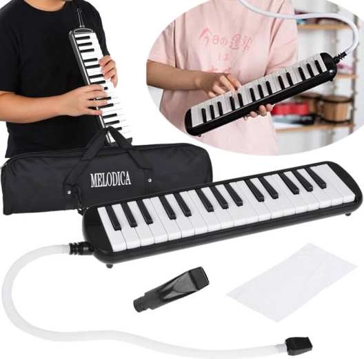 Mélodica 32 touches avec étui et deux embouchures