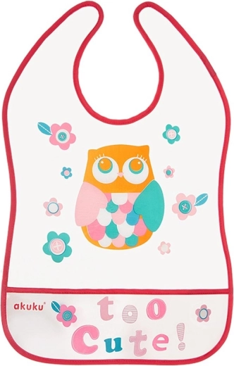 Bavoir enfant Akuku avec poche Owl