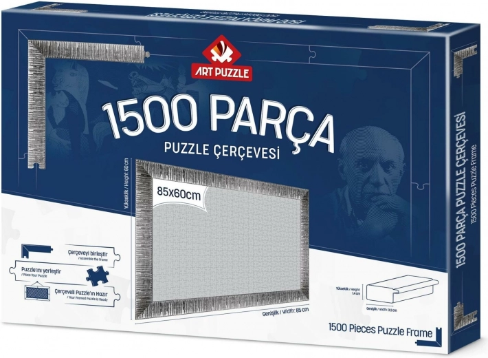 Cadre pour puzzle 85x60 cm argenté