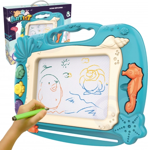 Woopie tableau magnétique avec motif océan - vert