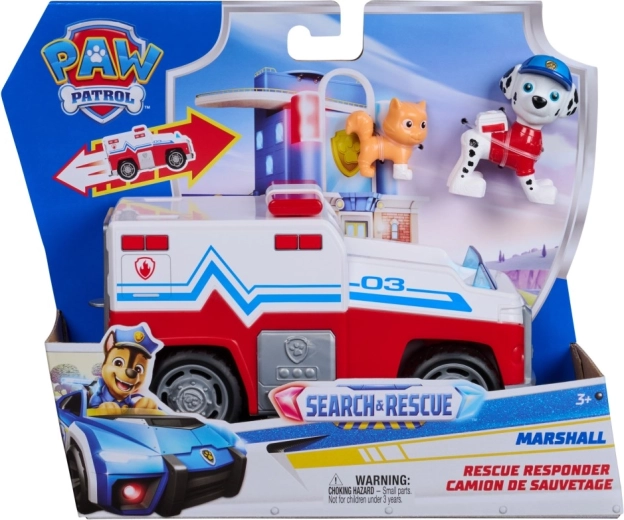 Pat' Patrouille véhicule de secours de Marcus avec figurines