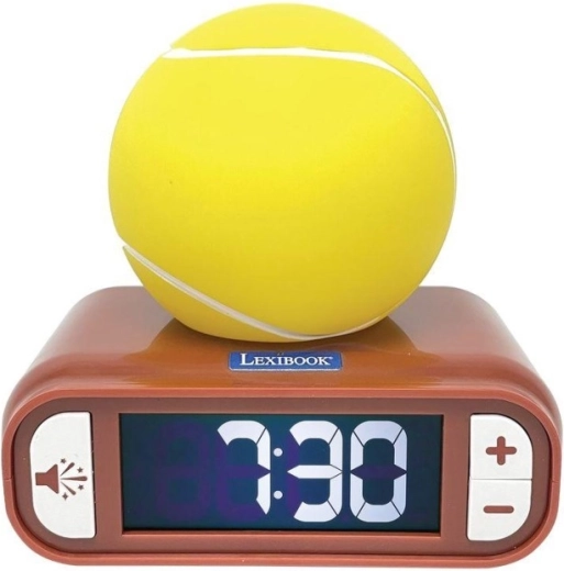 Réveil Lexibook tennis avec balle lumineuse