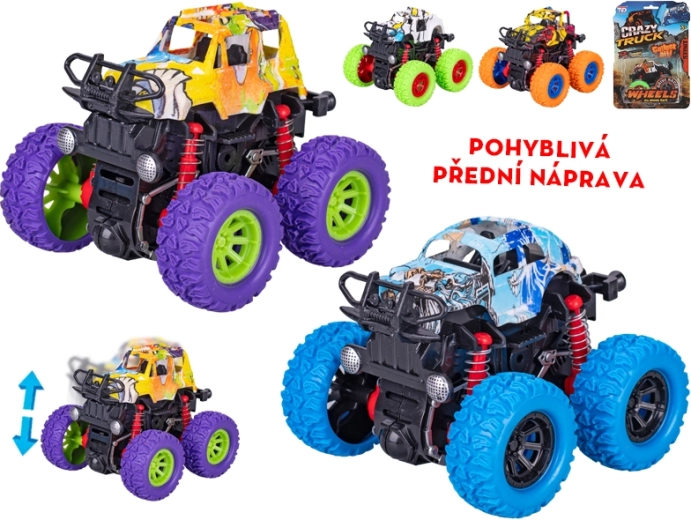 Monster truck Crazy Truck à inertie 9 cm