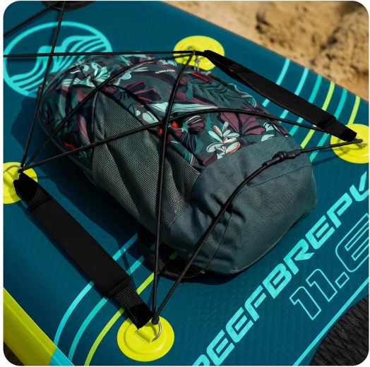 Confort et stabilité grâce à la surface EVA et au filet bungee