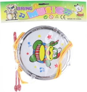 Tambour pour enfants avec baguettes et sangle