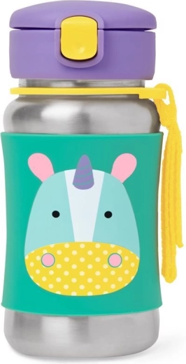 Bouteille en acier inoxydable Skip Hop Zoo avec paille Licorne