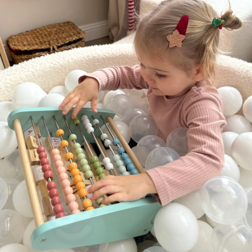 Compter avec des perles colorées