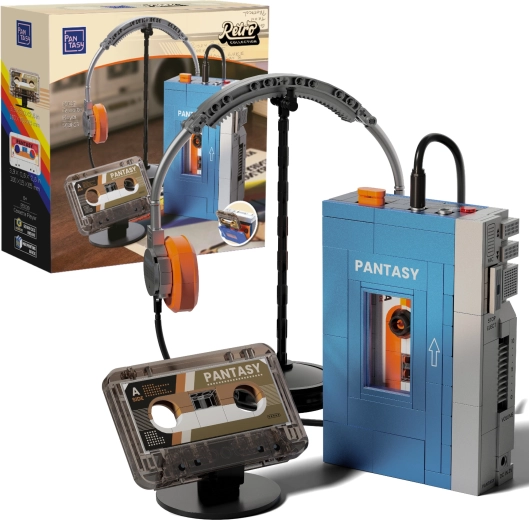 Pantasy – set de construction rétro : lecteur de cassettes portable Walkman