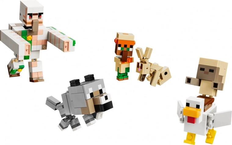 6 personnages articulés de Minecraft
