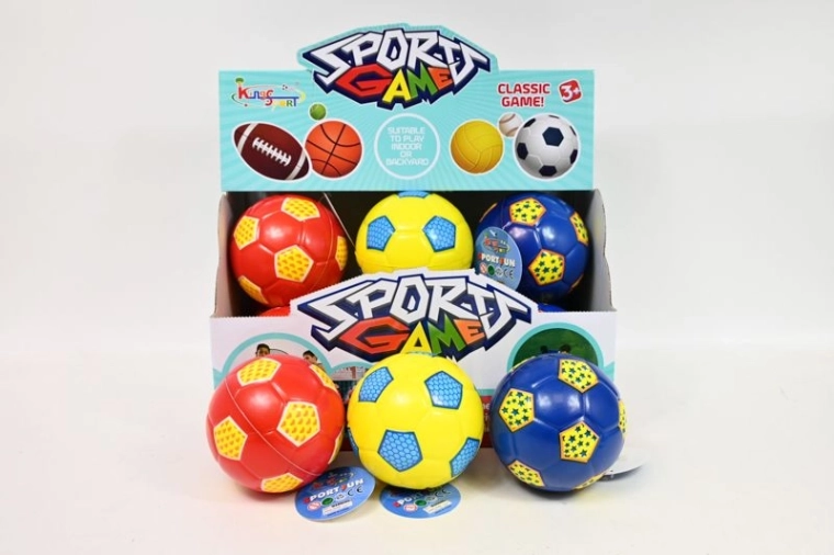 Balle souple 10 cm (présentoir de 12 pcs)