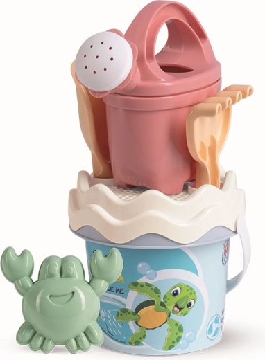 Androni ensemble pastel recyclé pour le sable avec arrosoir – petit, océan