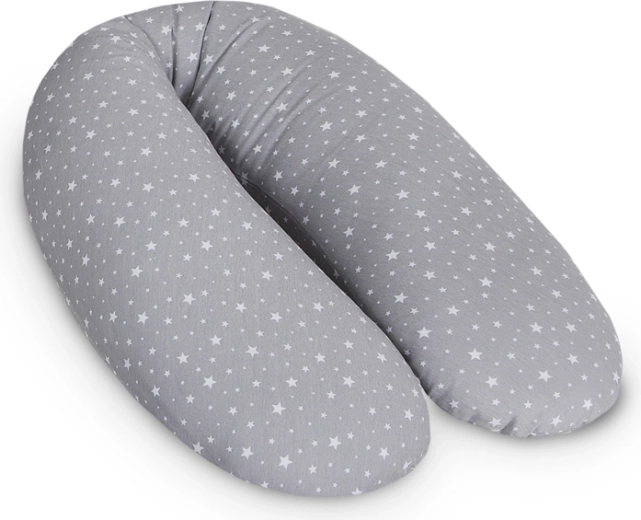 Coussin d’allaitement Ceba Cebuška Multi en jersey Grey Stars 190 cm