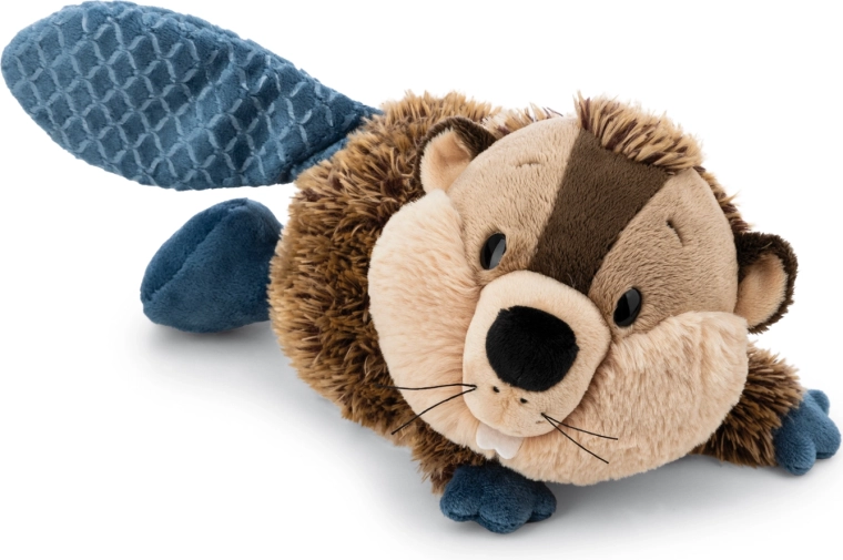 Castor en peluche Harry 20 cm – NICI GREEN, allongé