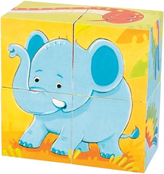 Cubes en bois Animaux sauvages par GOKI