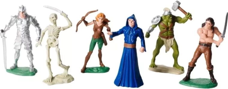 6 figurines fantasy dans un seul emballage
