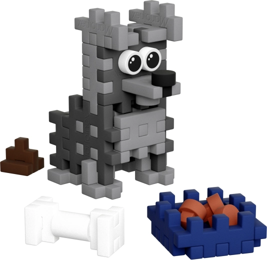 Construisez un adorable schnauzer avec ses accessoires