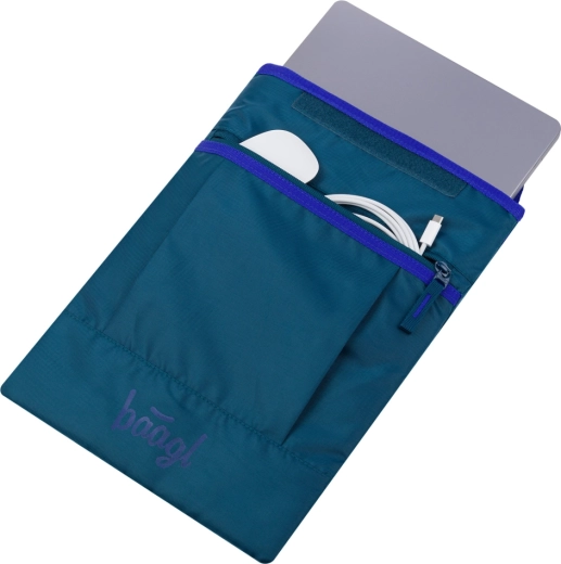 Poche frontale pour accessoires avec fermeture YKK