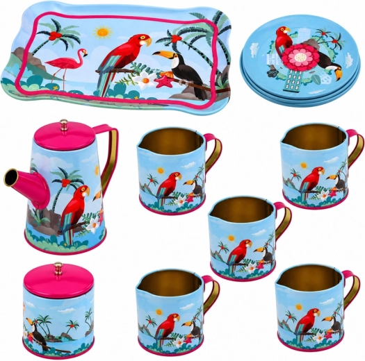 Motif exotique de perroquets qui ravira les enfants