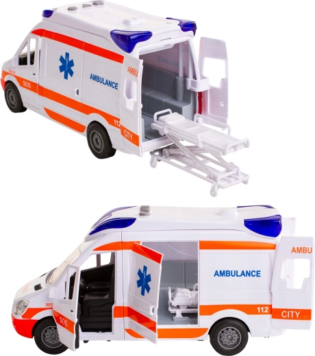 Effets lumineux et sonores comme dans une véritable ambulance