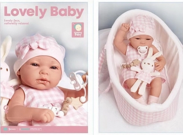 Poupée Bobas de 38 cm avec porte-bébé