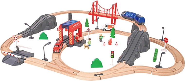 Monde de secours de 70 pièces sur rails