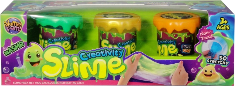 Pâte slime – coffret de 3 couleurs