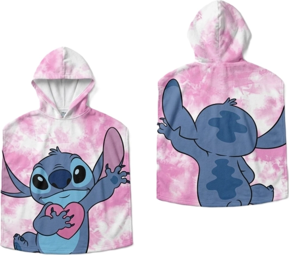 Poncho enfant avec capuche Disney Lilo et Stitch
