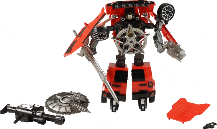 Robot transformable - rouge et noir