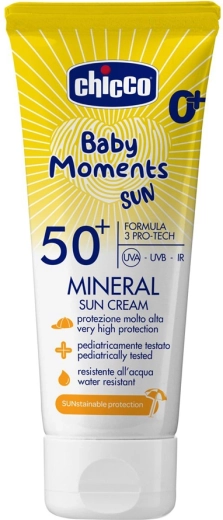 Chicco crème solaire minérale pour enfants SPF 50+ 75 ml